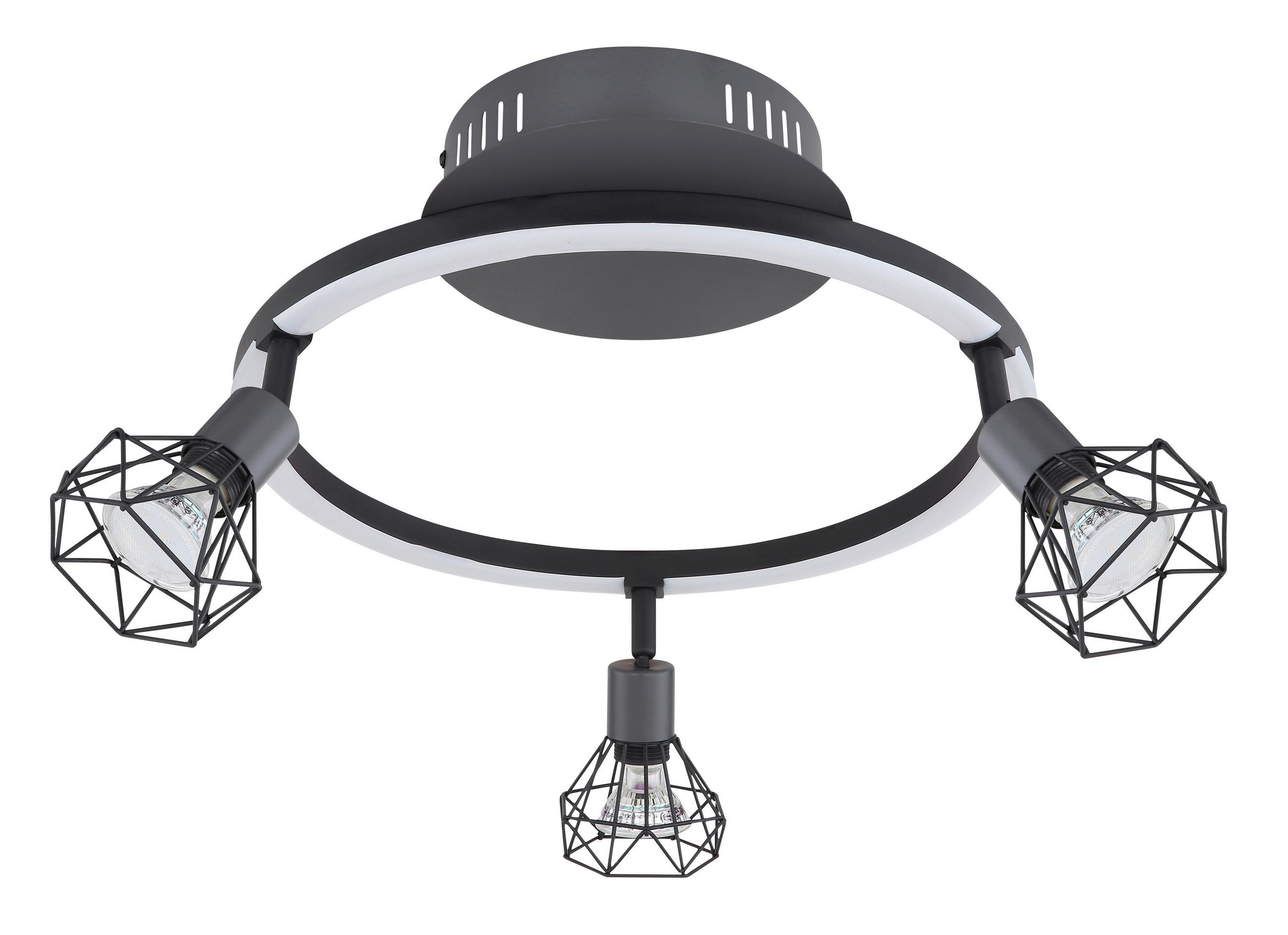 SPOTLIGHT Jutta 46/38,5/20 cm   - grafitfärgad/svart, Basics, metall (46/38,5/20cm) - Globo