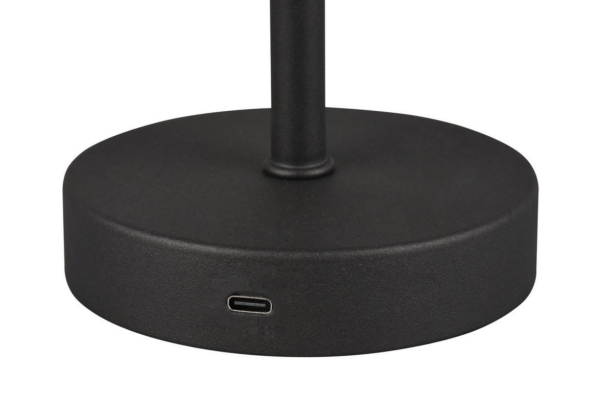 LED-TISCHLEUCHTE JEFF 12,6/30 cm   - Schwarz, Basics, Metall (12,6/30cm)