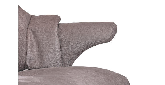 CHEFSESSEL Webstoff Grau, Alufarben  - Alufarben/Grau, Design, Textil/Metall (78/115-122/81cm) - Novel