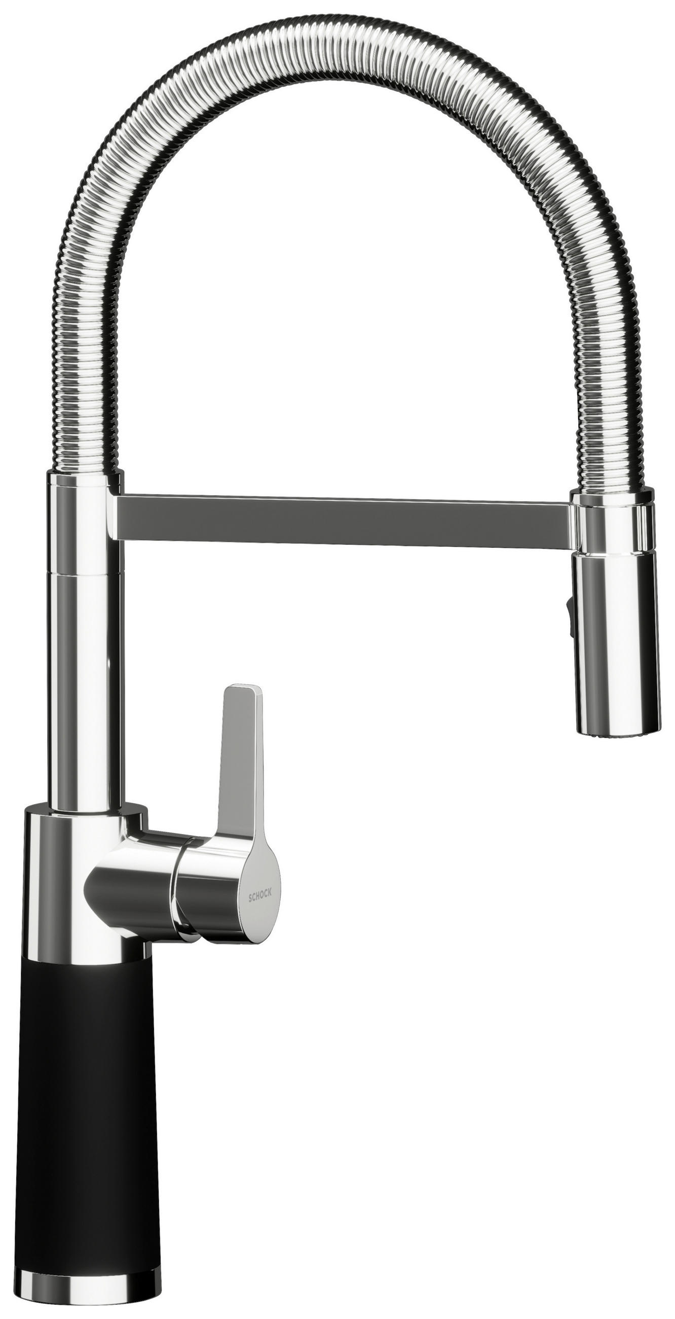 KÜCHENARMATUR 558000NGT  - Chromfarben/Schwarz, Basics, Stein/Metall (5,2/43,6/19,6cm) - Schock