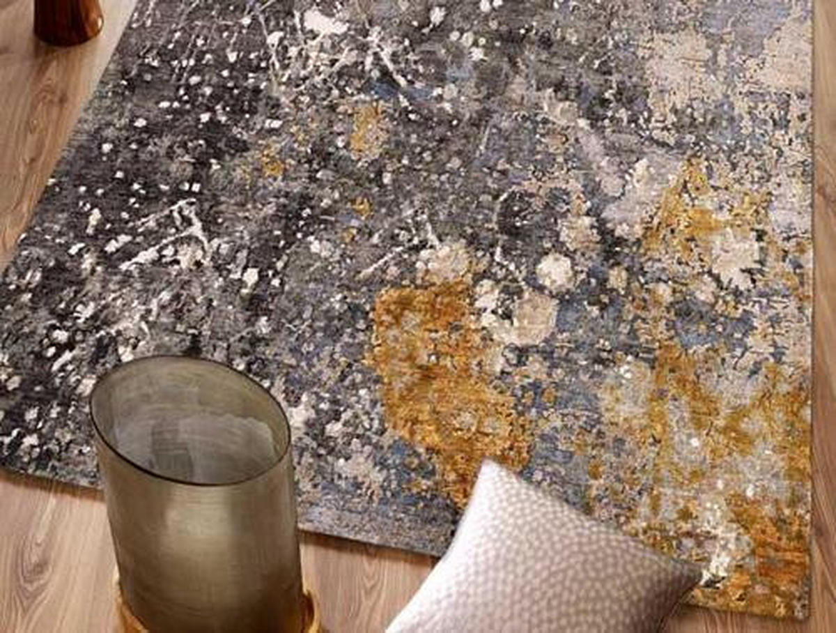 ORIENTTEPPICH 70/140 cm Cosmic Illuminated Grau, Multicolor  - Multicolor/Grau, Design, Textil (70/140cm) - Cazaris