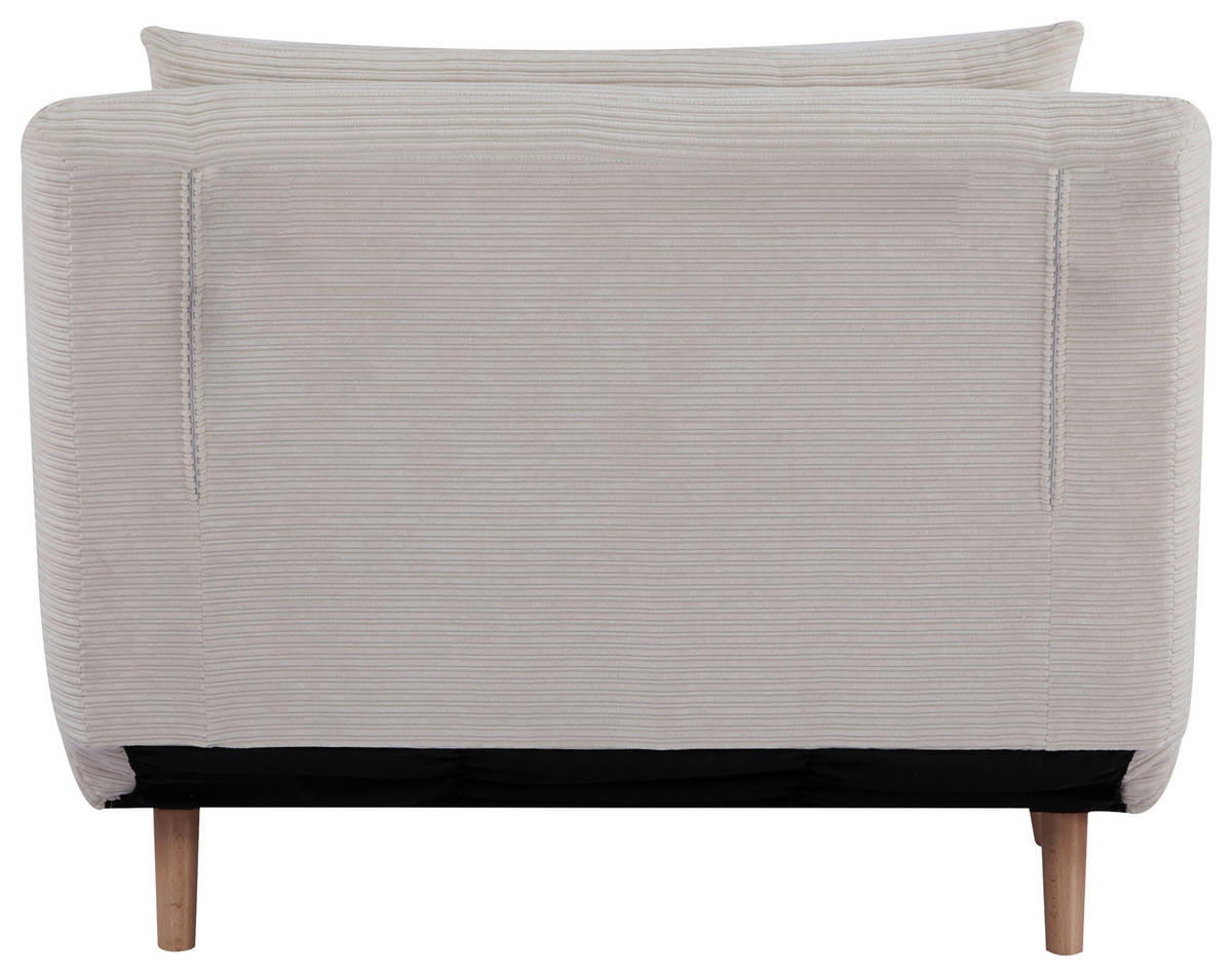 SCHLAFSOFA Cord Beige  - Beige/Naturfarben, Design, Holz/Textil (105/80/90cm) - Carryhome