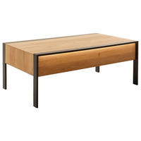 COUCHTISCH in Holz, Metall 120/69/46 cm  - Eichefarben/Anthrazit, Natur, Holz/Metall (120/69/46cm) - Schöner Wohnen