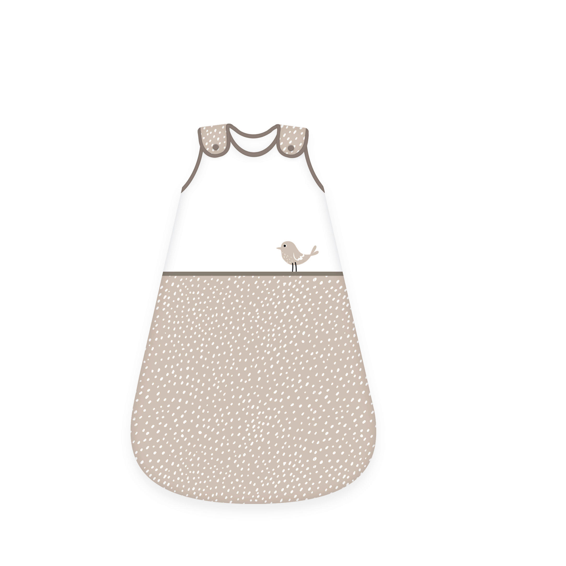 BABYSCHLAFSACK Woodland Crew  70/45 cm     - Beigebraun/Weiß, Basics, Textil (70/45cm) - baby best