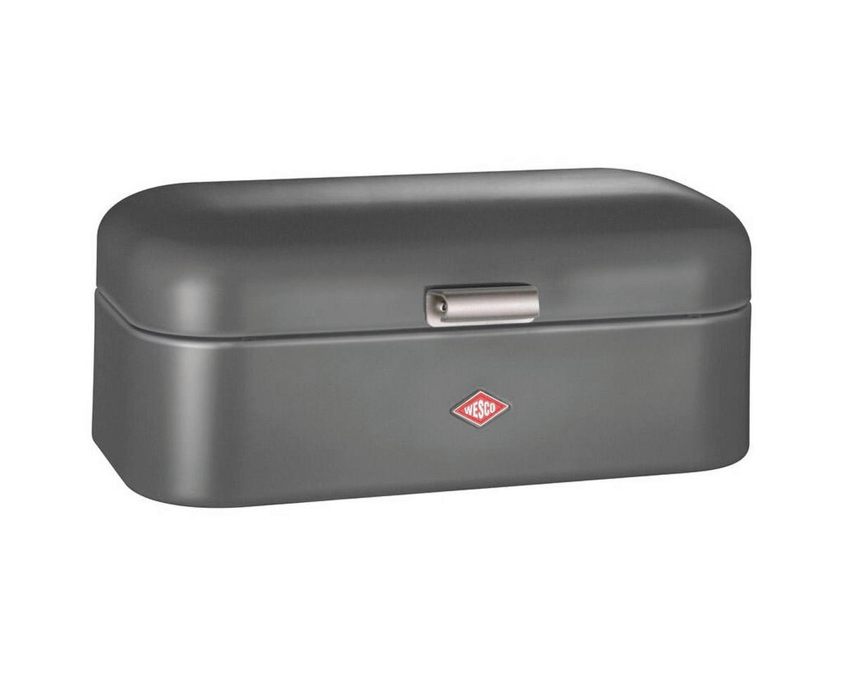 BROTKASTEN - Graphitfarben, KONVENTIONELL, Metall (42/23/17cm) - Wesco