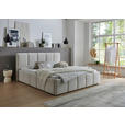 POLSTERBETT 180/200 cm  in Beige  - Beige/Schwarz, Design, Holz/Textil (180/200cm) - Xora