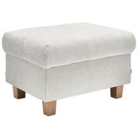 HOCKER Samt Grau  - Naturfarben/Grau, Design, Holz/Textil (71/46/57cm) - Venda