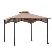 PAVILLON 340/304/340 cm Stahl  - Sandfarben/Bronzefarben, Basics, Kunststoff/Metall (340/304/340cm) - Modante