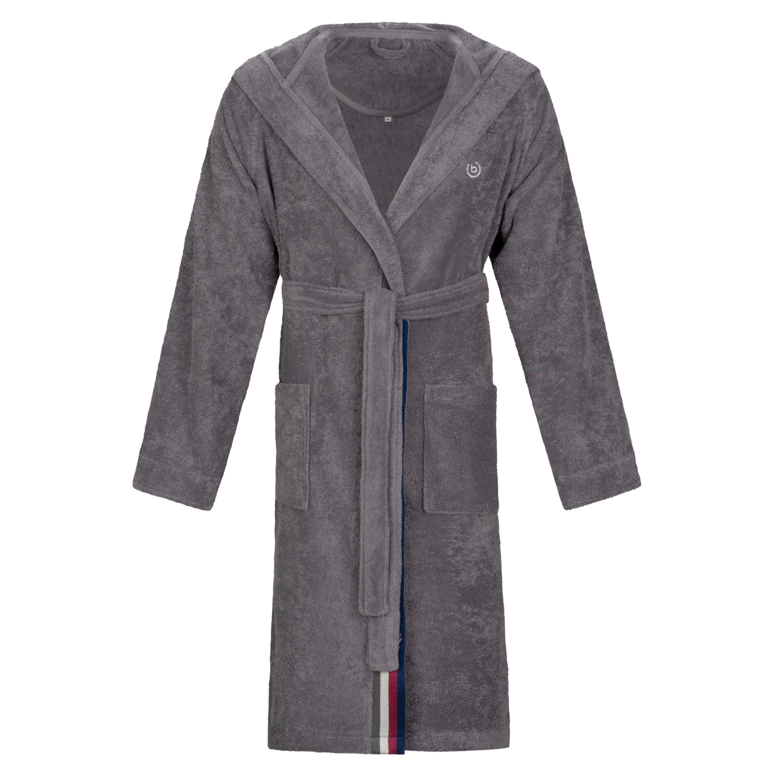 BADEMANTEL L Herren  - Grau, Basics, Textil (Lnull) - Bugatti