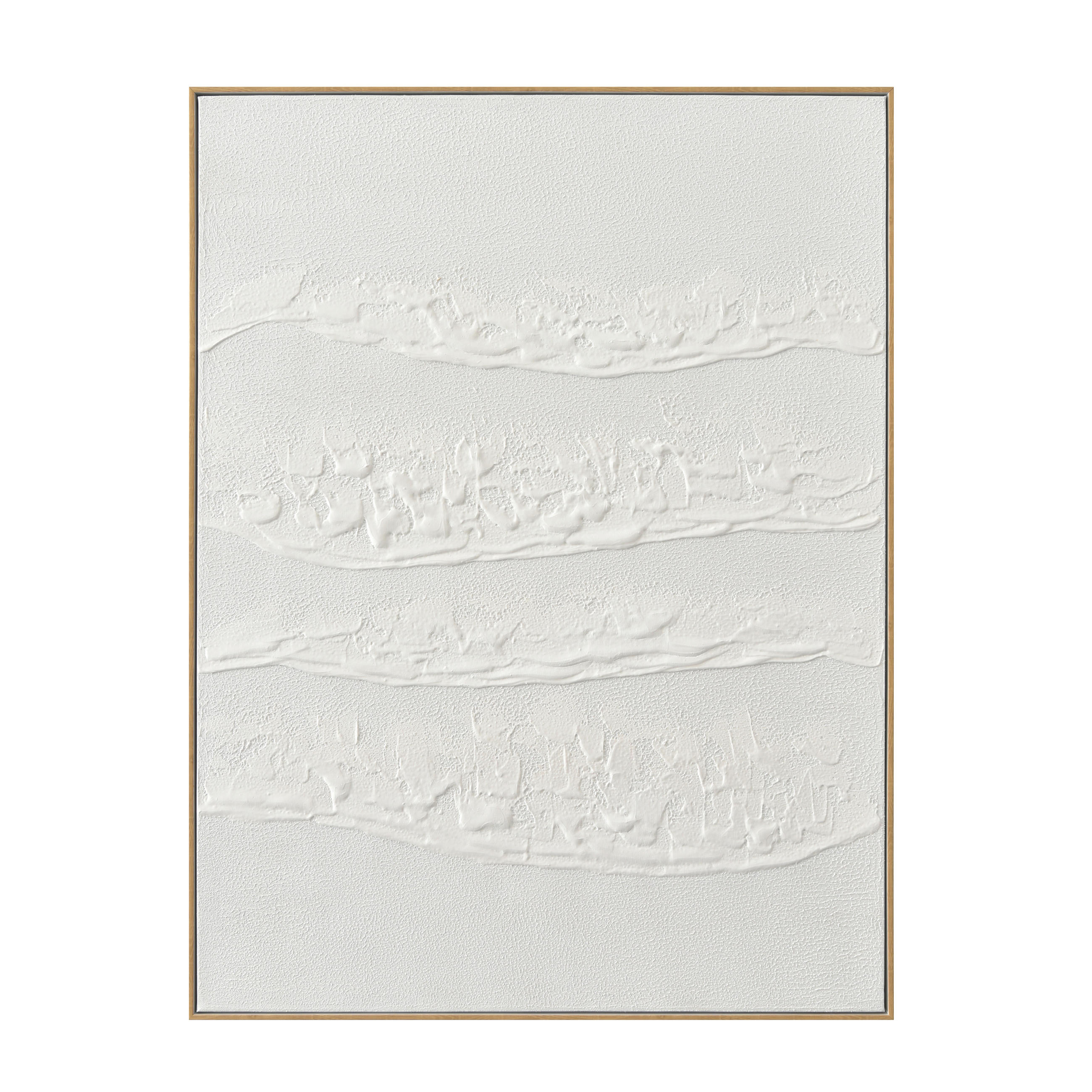 ÖLGEMÄLDE 90/120 cm - Weiss/Beige, Design, Holz/Kunststoff (90/120cm) - Monee