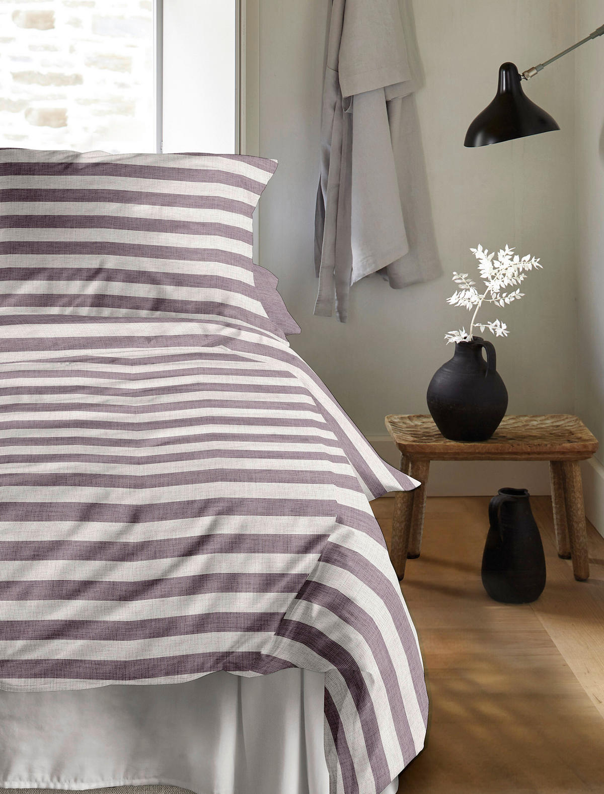 BETTWÄSCHE Makosatin 140/200 cm  - Mauve, KONVENTIONELL, Textil (140/200cm) - Irisette