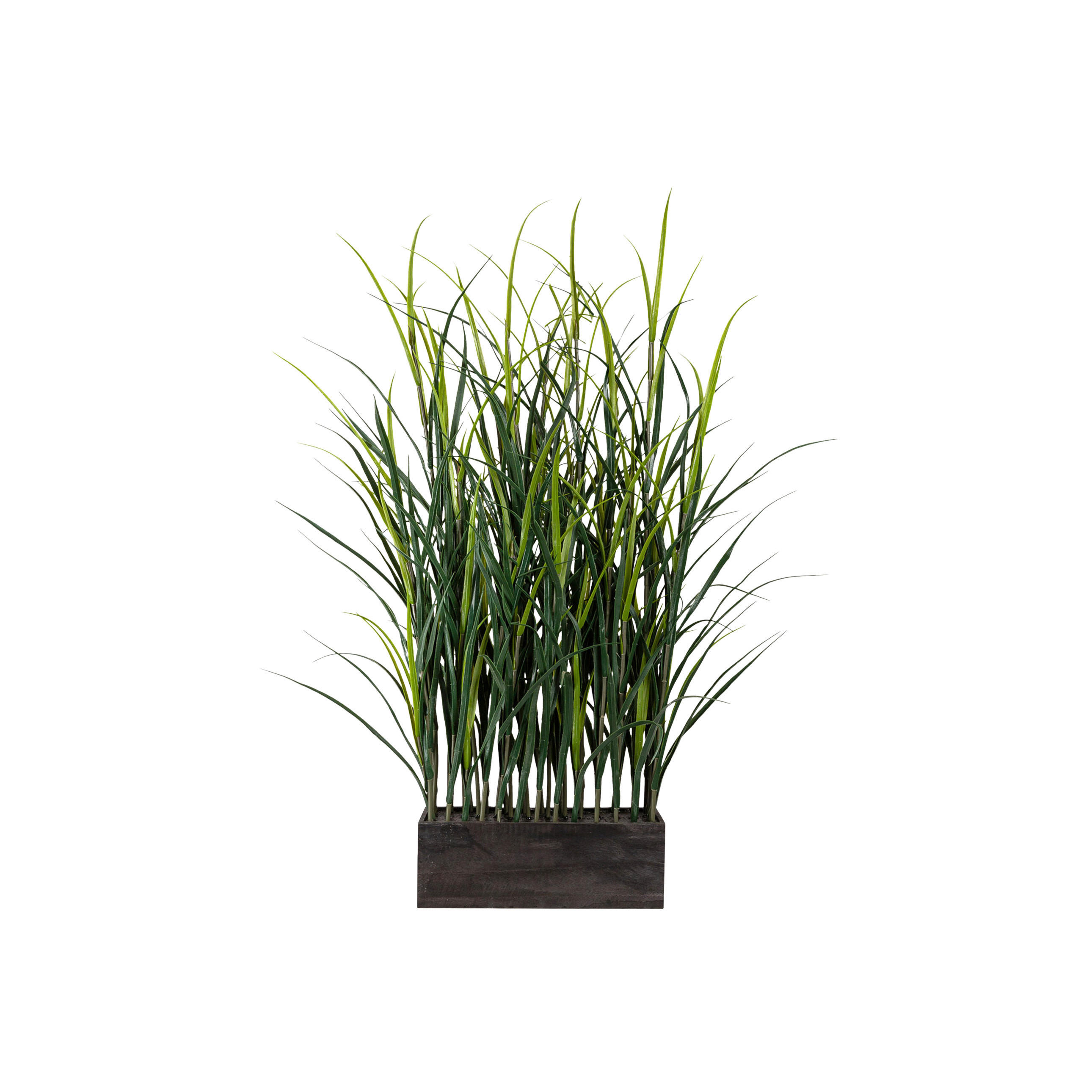 KUNSTPFLANZE Grasbündel 90 cm  - Braun/Grün, Design, Holz/Kunststoff (90cm) - P & B