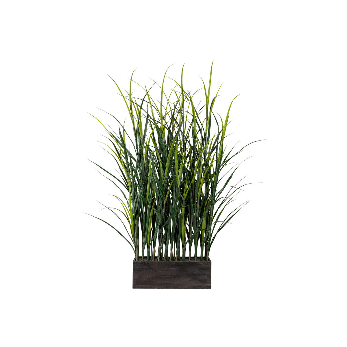 KUNSTPFLANZE Grasbündel 90 cm  - Braun/Grün, Design, Holz/Kunststoff (90cm) - P & B