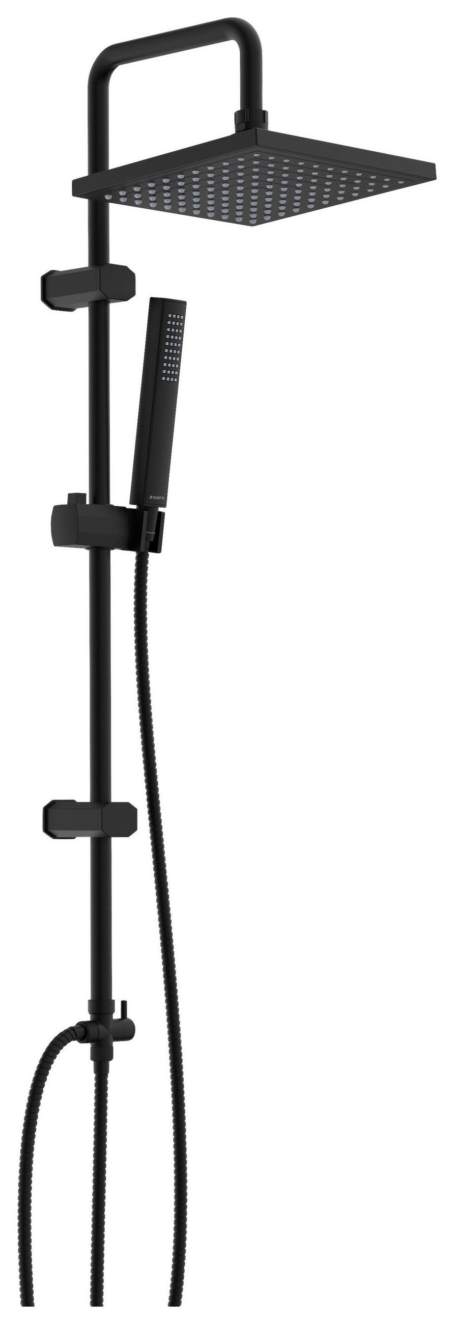Überkopfbrauseset Tokyo  - Schwarz, Metall (34/99/5,5cm) - Schütte