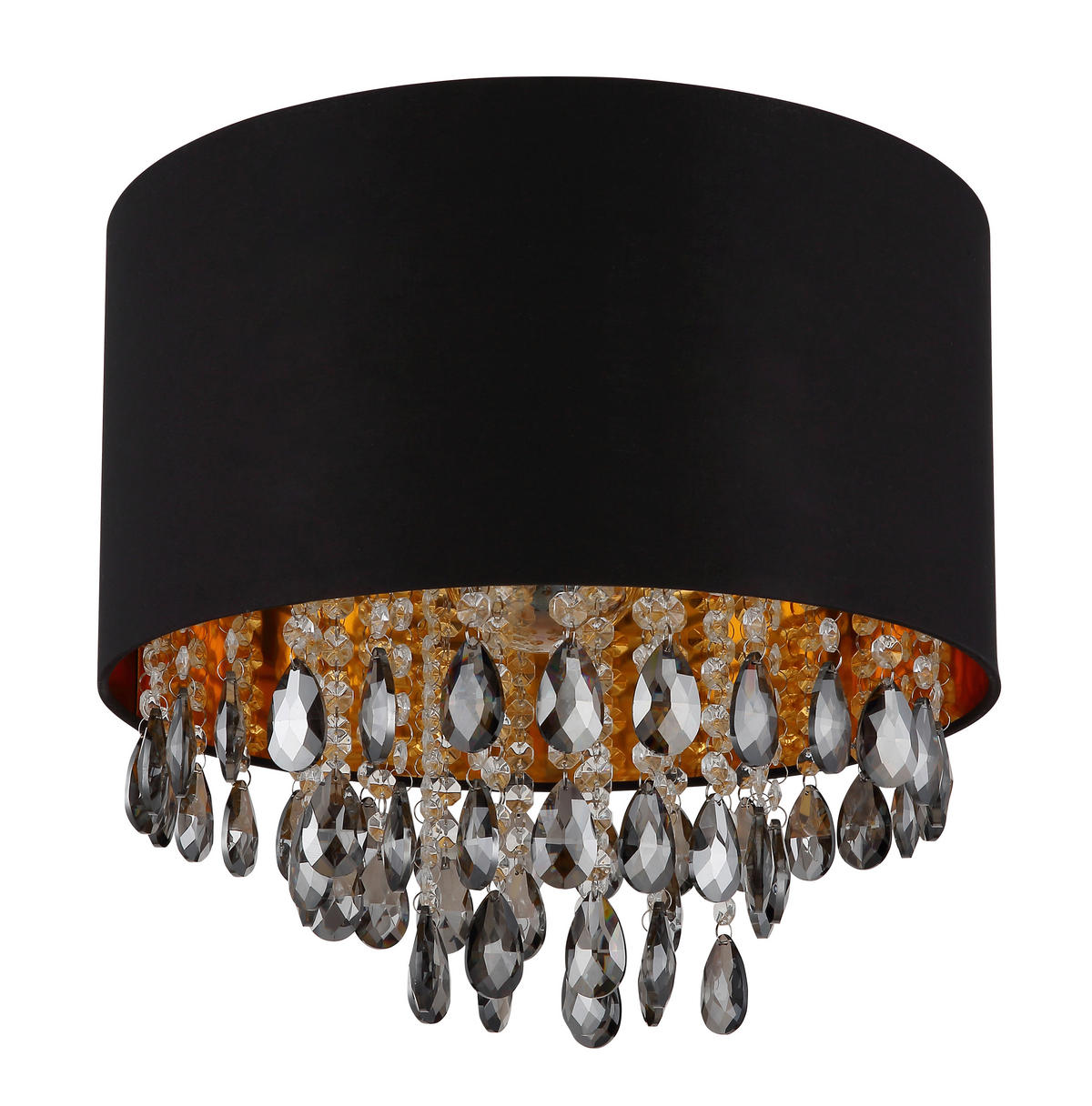 STROPNA SVETILKA COLETTA 40/33 cm   - zlate barve/siva, Konvencionalno, kovina/umetna masa (40/33cm) - Globo