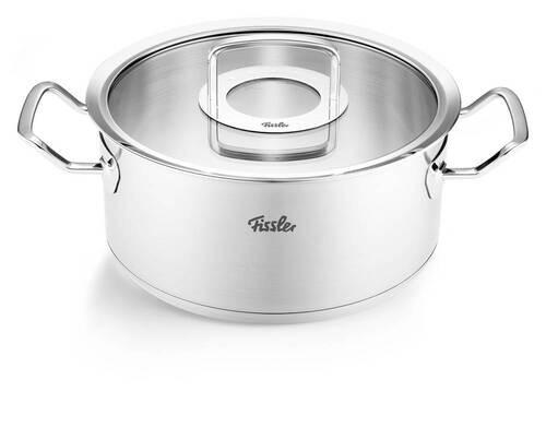 LONAC ZA PEČENJE  4,6 l   Original-Profi Collection  - srebrne boje, Basics, staklo/metal (24cm) - Fissler