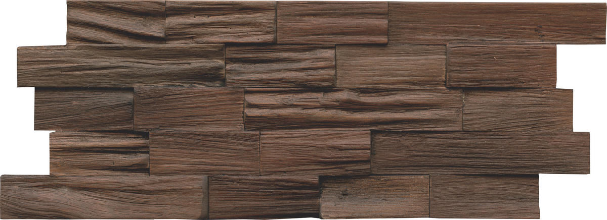 WANDVERKLEIDUNG - Dunkelbraun, Basics, Holz (50/20/1.8cm)