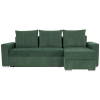 Freisteller von Livetastic ECKSOFA Grün Cord, Mikrofaser.