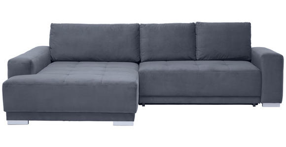 WOHNLANDSCHAFT in Textil Grau - Silberfarben/Grau, Design, Holz/Textil (195/293cm) - Cantus