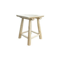 GARTENHOCKER  - Naturfarben, Design, Holz (30/45/30cm) - Livetastic