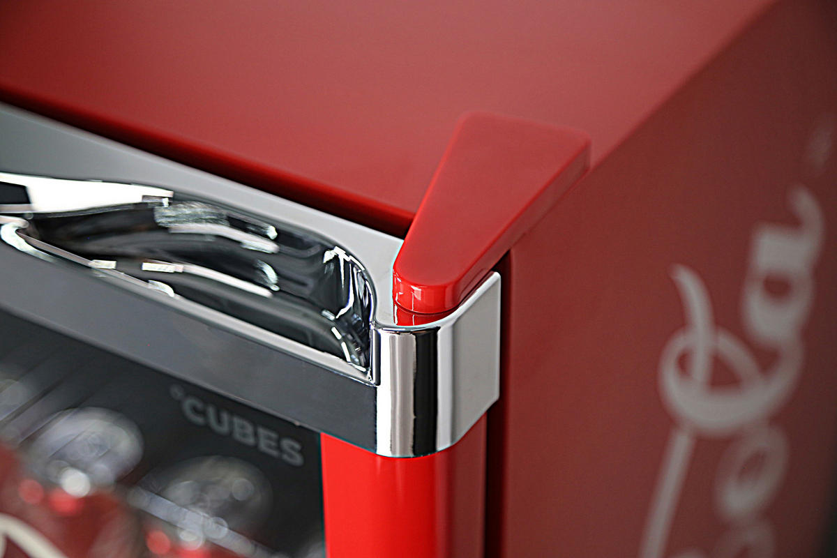 KÜHLSCHRANK 54/84,5/54,8 cm COOL CUBE 115L COCA COLA  - Rot, Basics, Metall (54/84,5/54,8cm) - Atrigo
