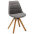 STUHL in Textil Eichefarben, Hellgrau - Eichefarben/Hellgrau, Design, Holz/Textil (49/87,5/56cm) - Carryhome STUHL in Textil Eichefarben, Hellgrau - Eichefarben/Hellgrau, Design, Holz/Textil (49/87,5/56cm) - Carryhome