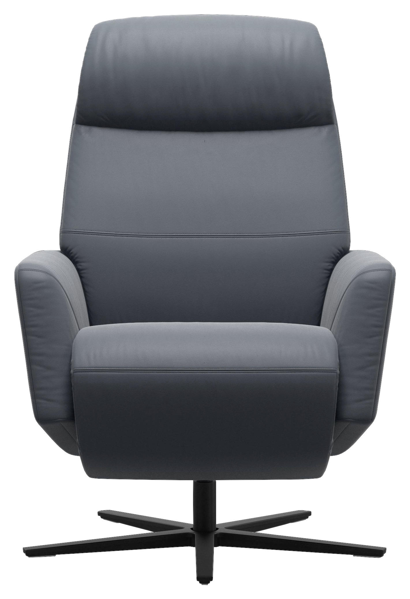 RELAXSESSEL in Leder Blau  - Blau/Schwarz, Natur, Leder/Holz (75/116/89cm) - Stressless