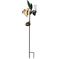 LAMPĂ SOLARĂ  - alb/roz antic, Trend, plastic/metal (18,7/8,8/80cm) - Ambia Garden