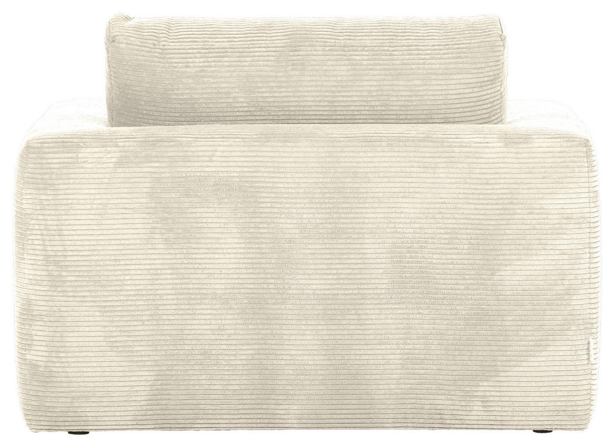 XXL-SESSEL Cord Creme    - Creme/Schwarz, ROMANTIK / LANDHAUS, Kunststoff/Textil (120/67/140cm) - Landscape