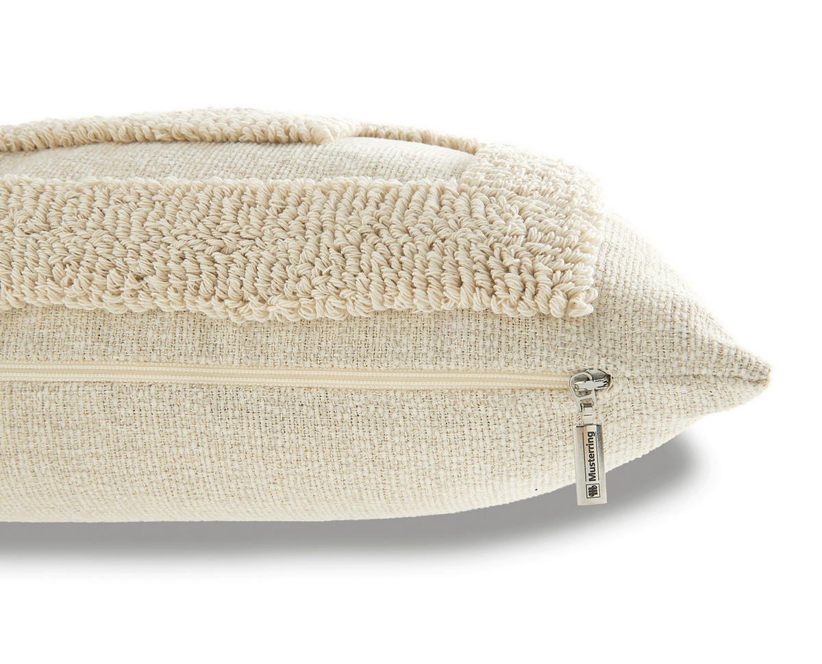 KISSENHÜLLE MR-Slow offwhite 45/45 cm  - Beige/Creme, Design, Textil (45/45cm) - Musterring