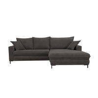ECKSOFA Taupe  - Taupe/Hellgrau, Design, Textil/Metall (272/174cm) - MID.YOU
