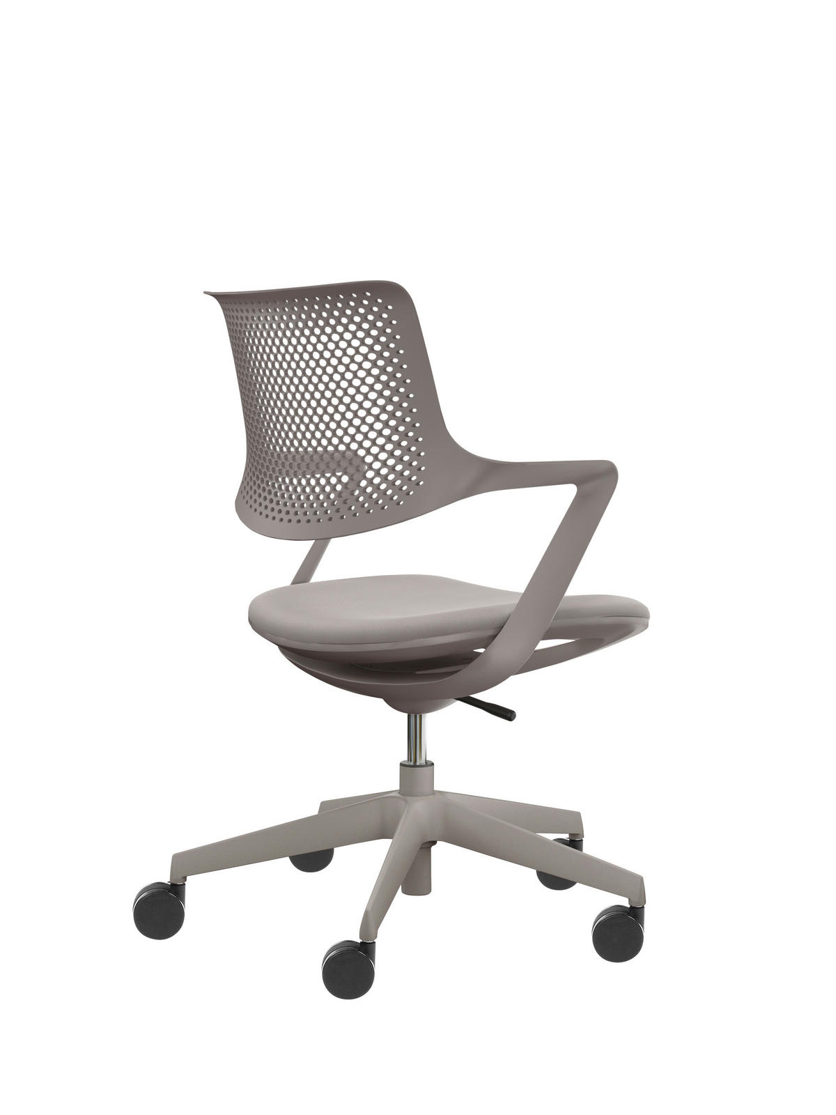 SNURRSTOL  i taupe  - taupe, Design, textil/plast (59/85-95/49cm) - Voleo