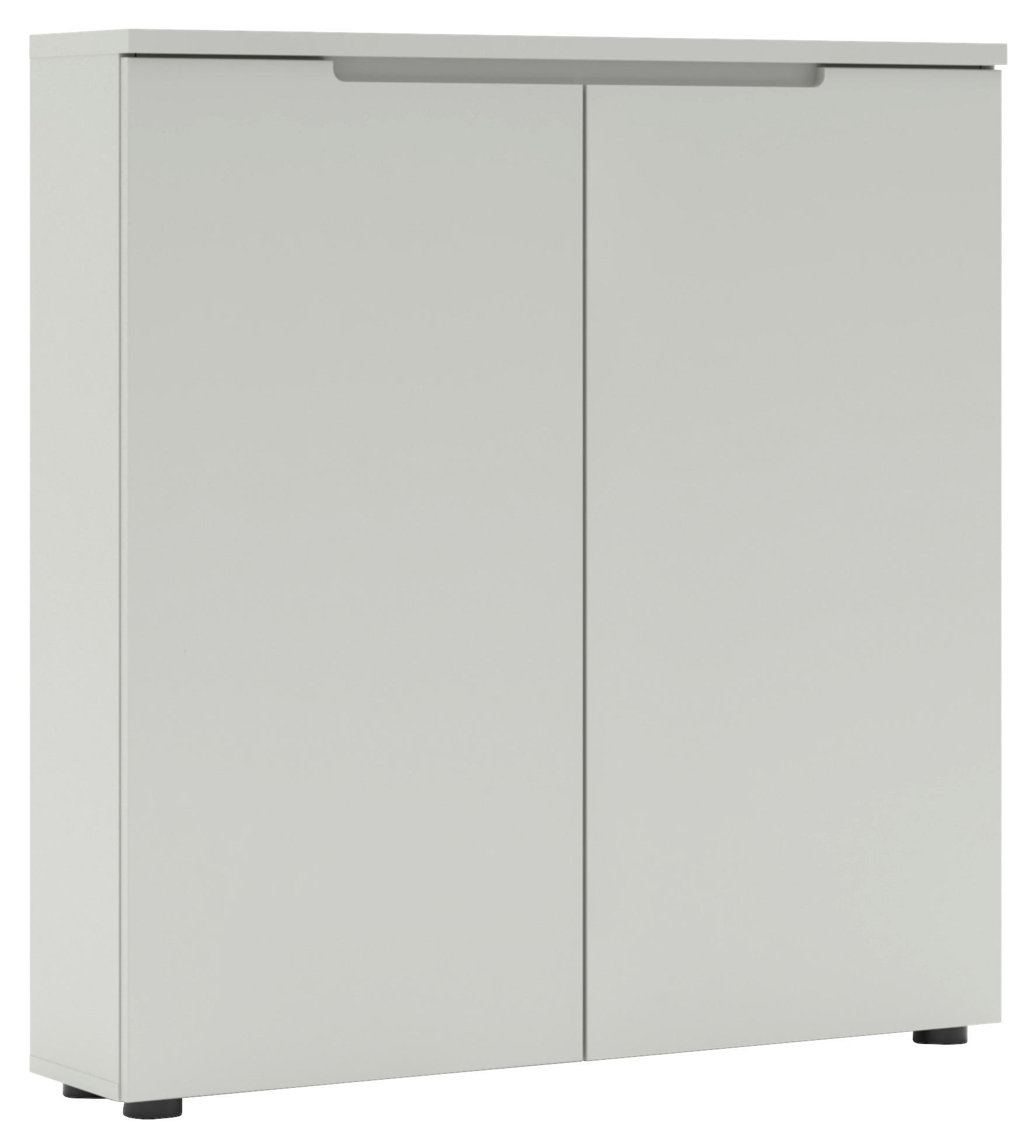 SCHUHSCHRANK Grau  - Schwarz/Grau, Design, Holzwerkstoff (97/100/22cm) - Xora