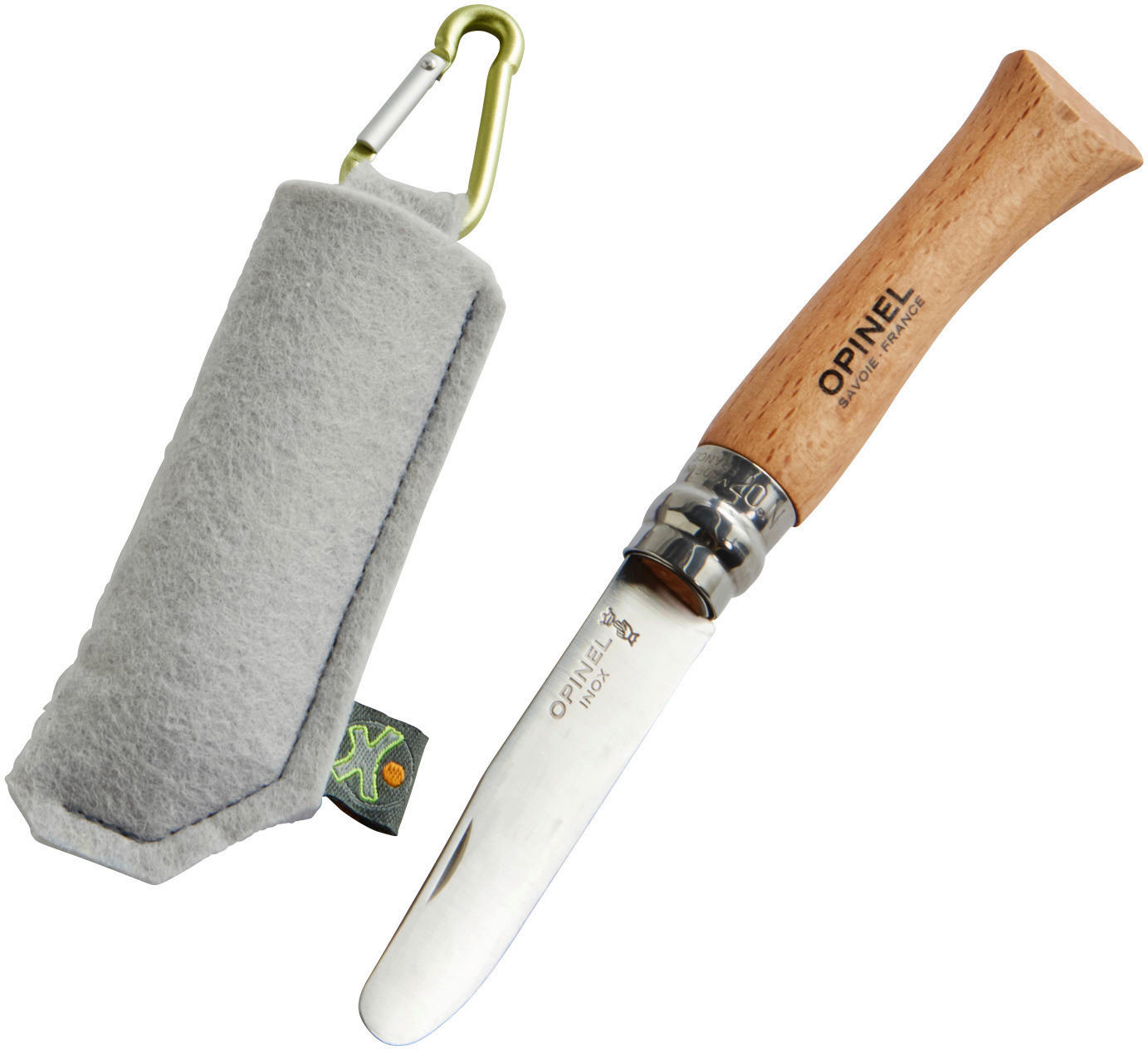 KINDER-TASCHENMESSER - Silberfarben/Naturfarben, Basics, Holz/Textil (17,5cm) - Haba