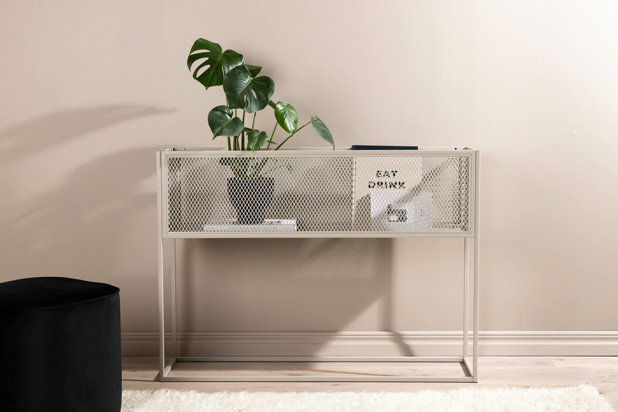 BÜCHERWAND Beige  - Beige, Design, Metall (110/80/30cm) - Livetastic