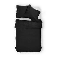 BETTWÄSCHE 135/200 cm  - Schwarz, Basics, Naturmaterialien (135/200cm)