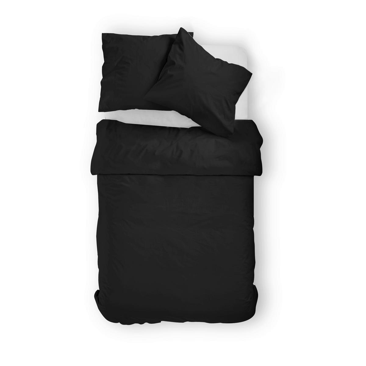 BETTWÄSCHE 135/200 cm  - Schwarz, Basics, Naturmaterialien (135/200cm)