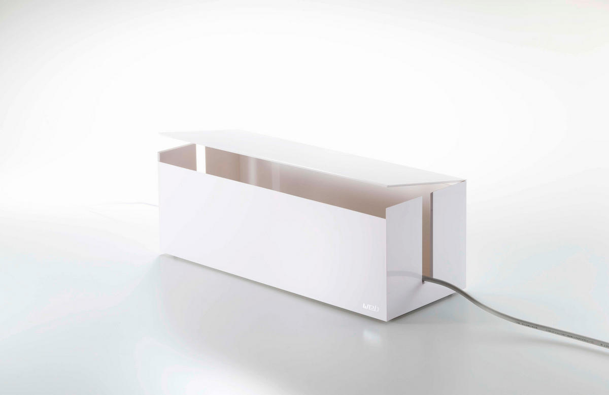 KABELHALTER - Weiss, Basics, Kunststoff (40/15,5/14,5cm)
