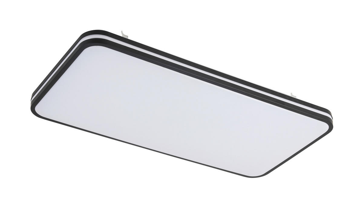 Plafonieră Cu Led    66/33/5,5 cm  - alb/negru, Basics, plastic/metal (66/33/5,5cm) - Novel