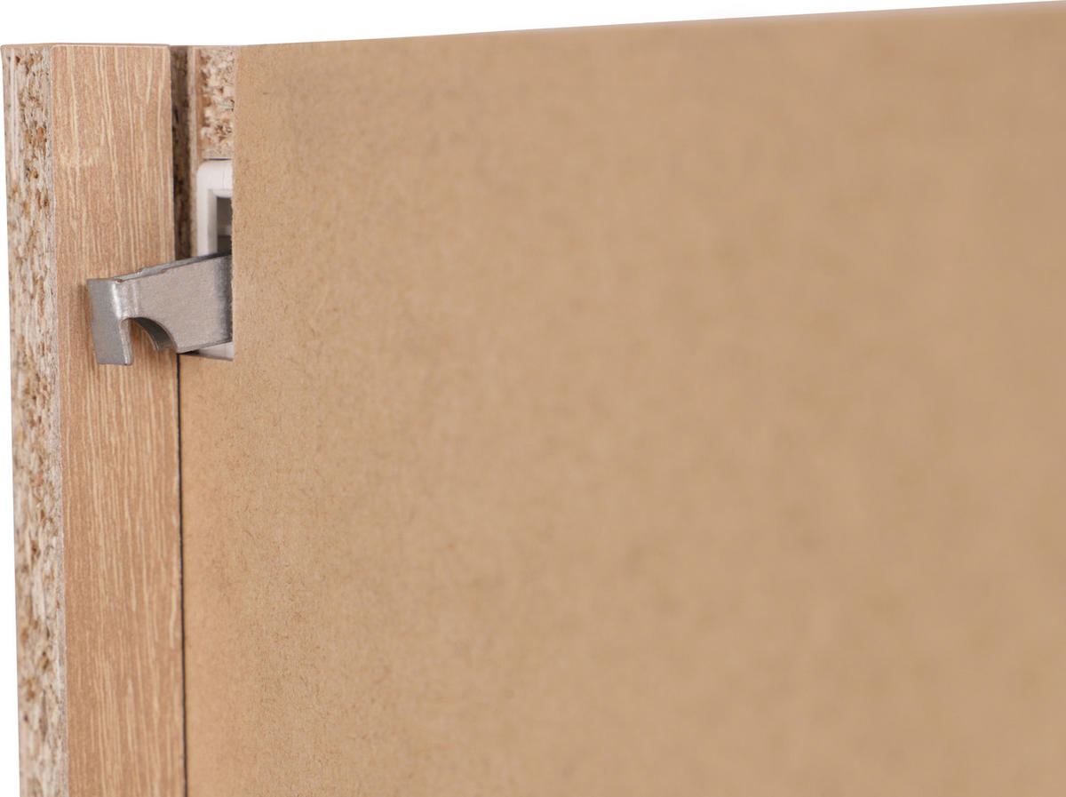 KÜCHENOBERSCHRANK 50/56,1/34,6 cm  in Grau, Eichefarben  - Eichefarben/Silberfarben, Basics, Holzwerkstoff/Metall (50/56,1/34,6cm) - Respekta
