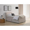 BOXSPRINGBETT 100/200 cm  in Creme  - Creme/Schwarz, Modern, Holz/Textil (100/200cm) - MID.YOU