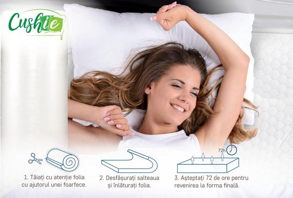 SALTEA 180/200 cm  - albastru/alb, Modern, textil (180/200cm)