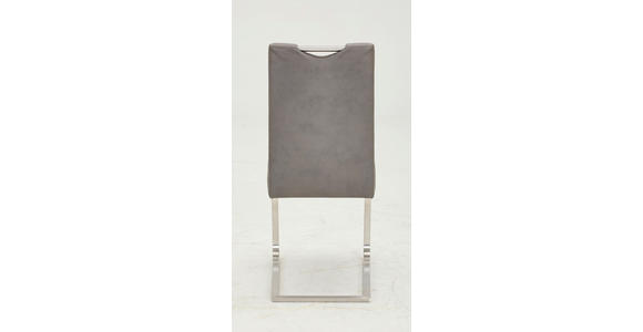 SCHWINGSTUHL  Lederauswahl, Stoffauswahl, Typenauswahl Mikrofaser  - Edelstahlfarben, Design, Textil/Metall (47/100/61cm) - Moderano