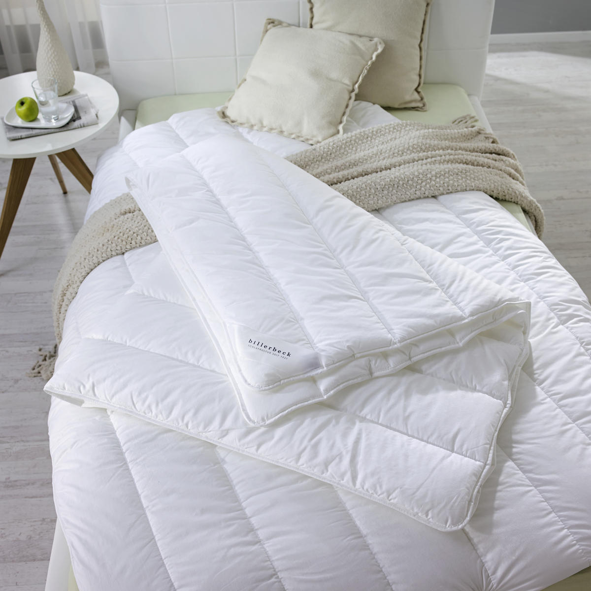 EGÉSZ ÉVES PAPLAN 140/200 cm  - fehér, Basics, textil (140/200cm) - Billerbeck