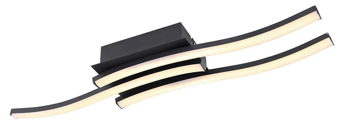LED-DECKENLEUCHTE 18 W    54/16/6,6 cm  - Weiss/Opal, Design, Kunststoff/Metall (54/16/6,6cm) - Globo