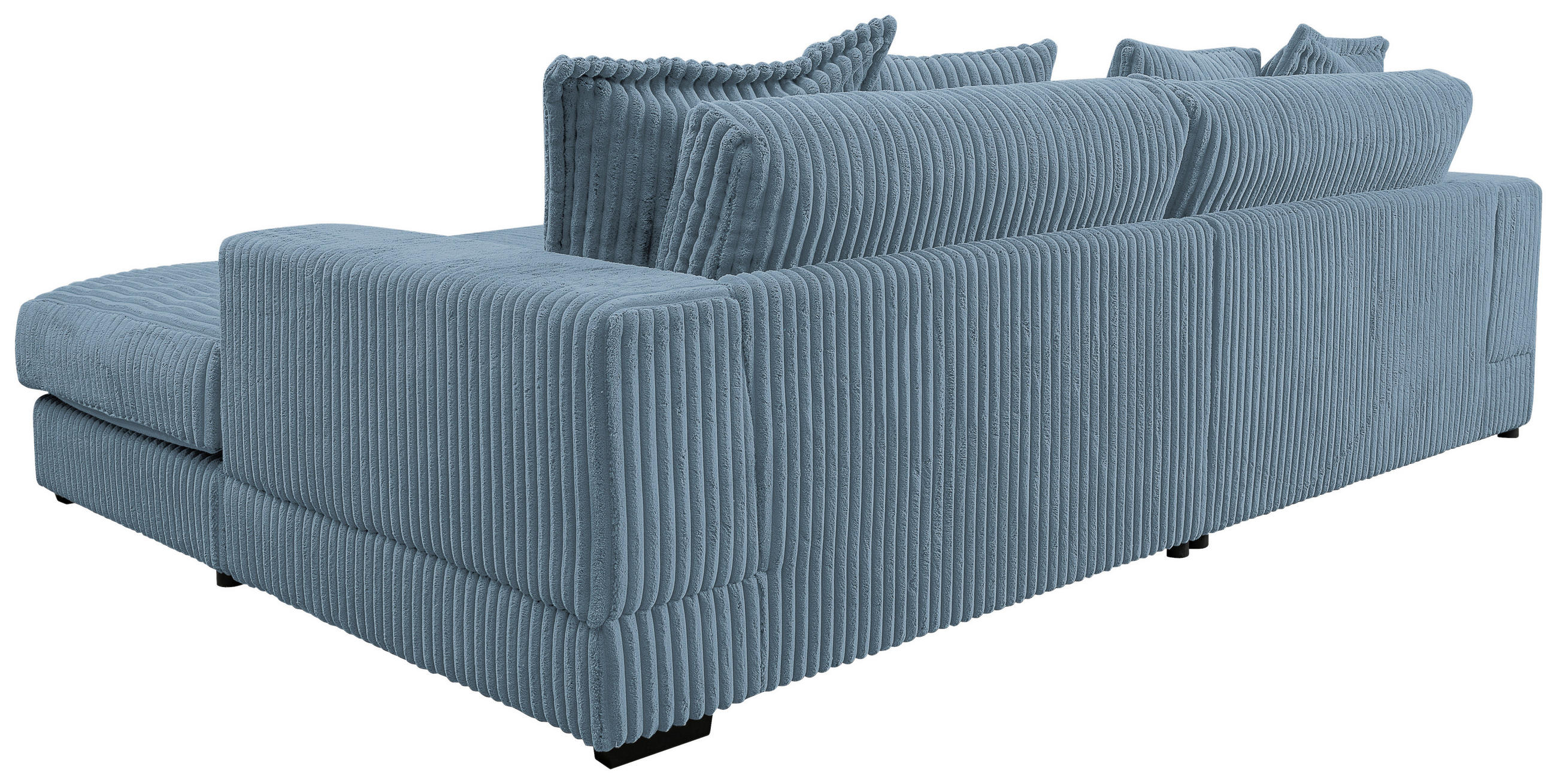 Thumbnail - Mid.you Ecksofa, Hellblau, Textil, 4-Sitzer, Füllung: Polyurethan (PUR),Polyurethan (PUR),Polyurethan (Pur), Ottomane re...