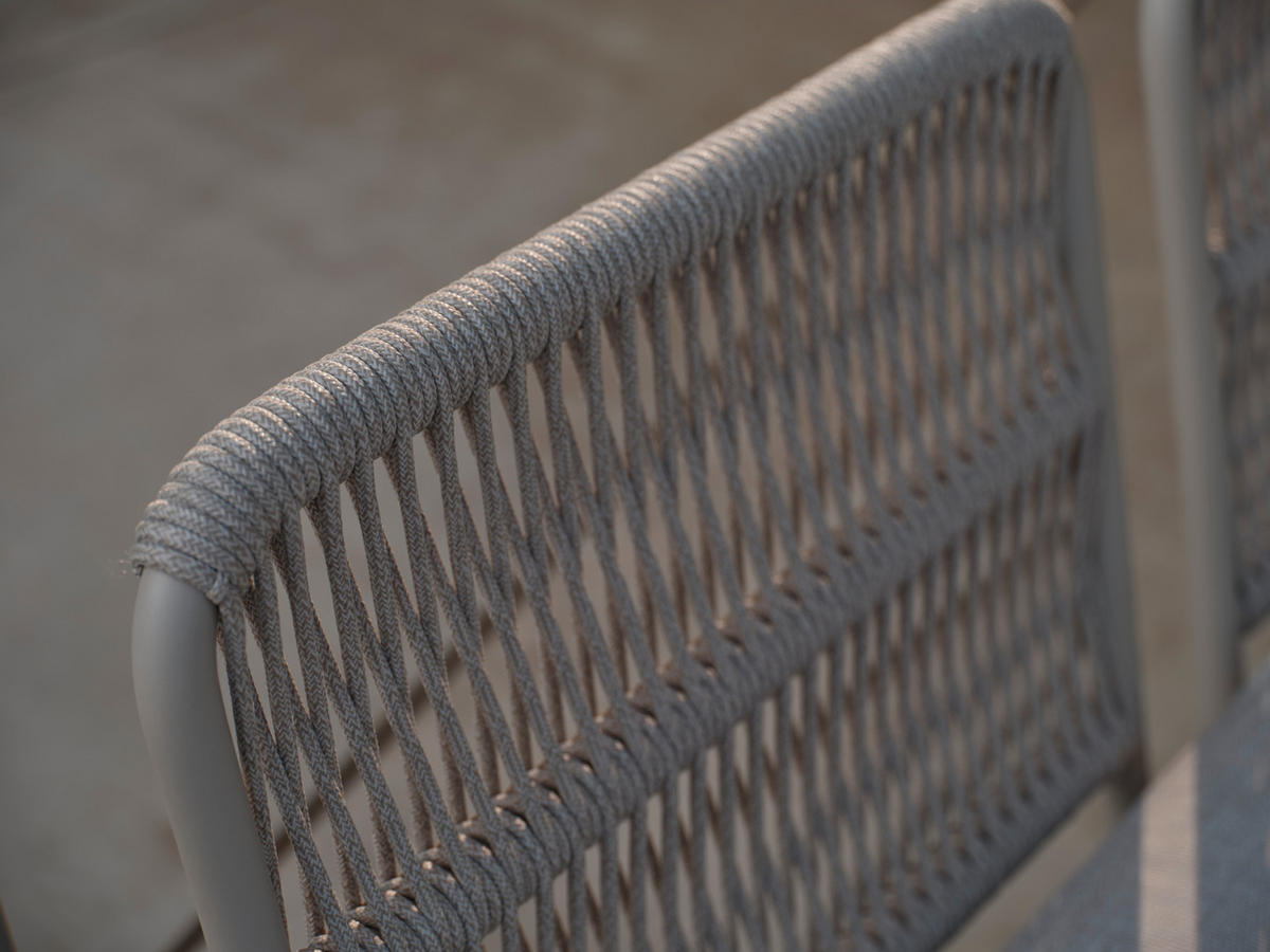 RÜCKENLEHNE 57/55/4 cm  Aluminium  - Greige, Basics, Textil/Metall (57/55/4cm) - Stern