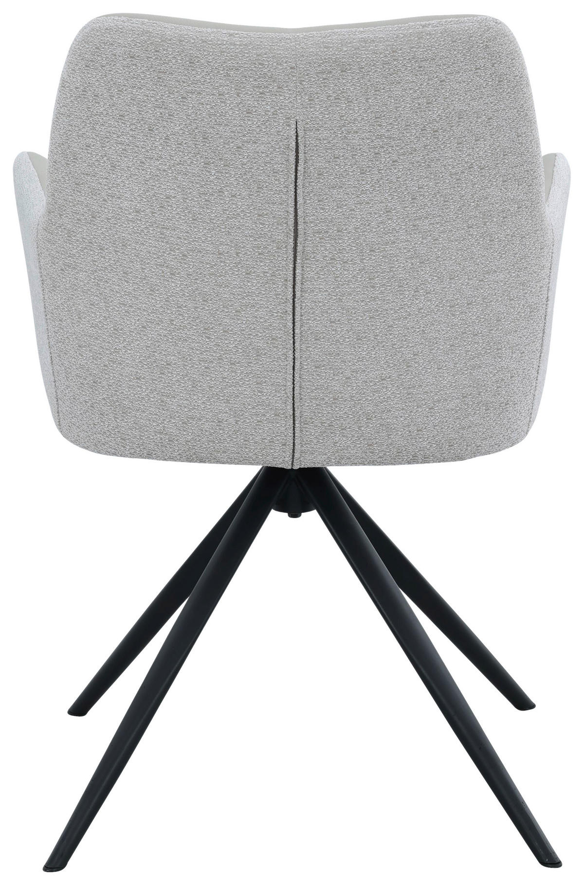 ARMLEHNSTUHL  Sitzfläche 360° drehbar, inklusive Armlehnen Webstoff Echtleder  Schwarz, Beige  - Beige/Schwarz, MODERN, Leder/Textil (57/86/62cm) - Livetastic