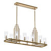 TAKKRONA Elstead Kimrose 113.7/55.8/32.5 cm  - mässingsfärgad, Klassisk, metall/glas (113.7/55.8/32.5cm) - Elstead Lighting
