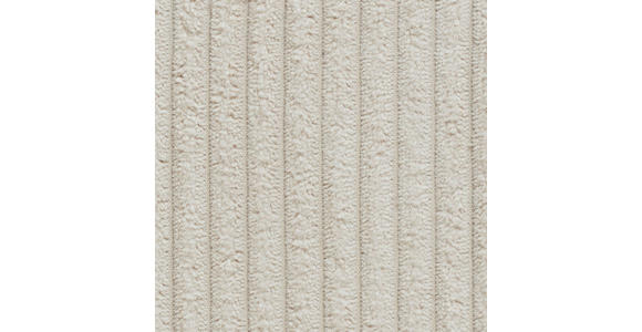 ECKSOFA Creme Cord  - Creme/Schwarz, KONVENTIONELL, Textil/Metall (266/180cm) - Hom`in